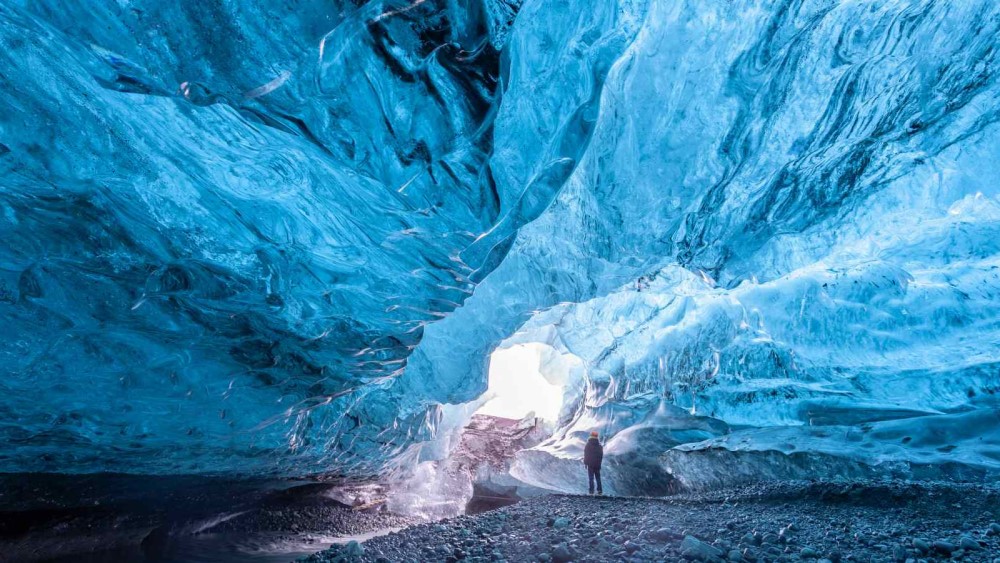 IJsgrot Vatnajökull in IJsland.